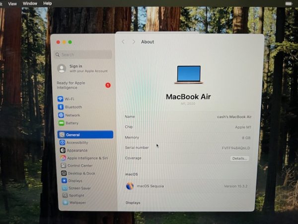MacBook Air 2020 Apple M1 - Image 3