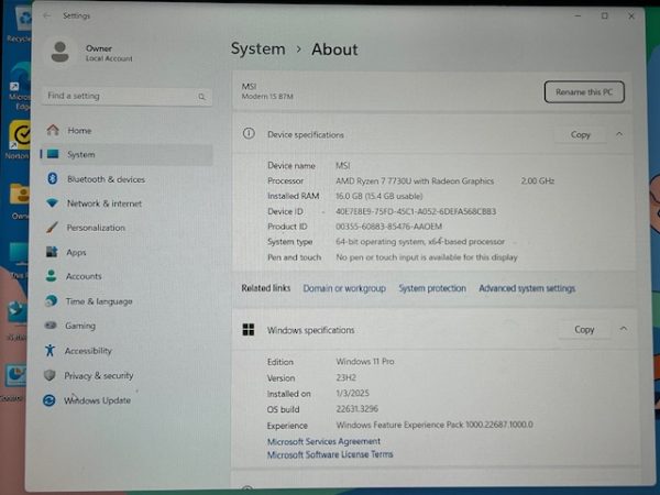 MSI Modern 15 Ryzen - Image 4